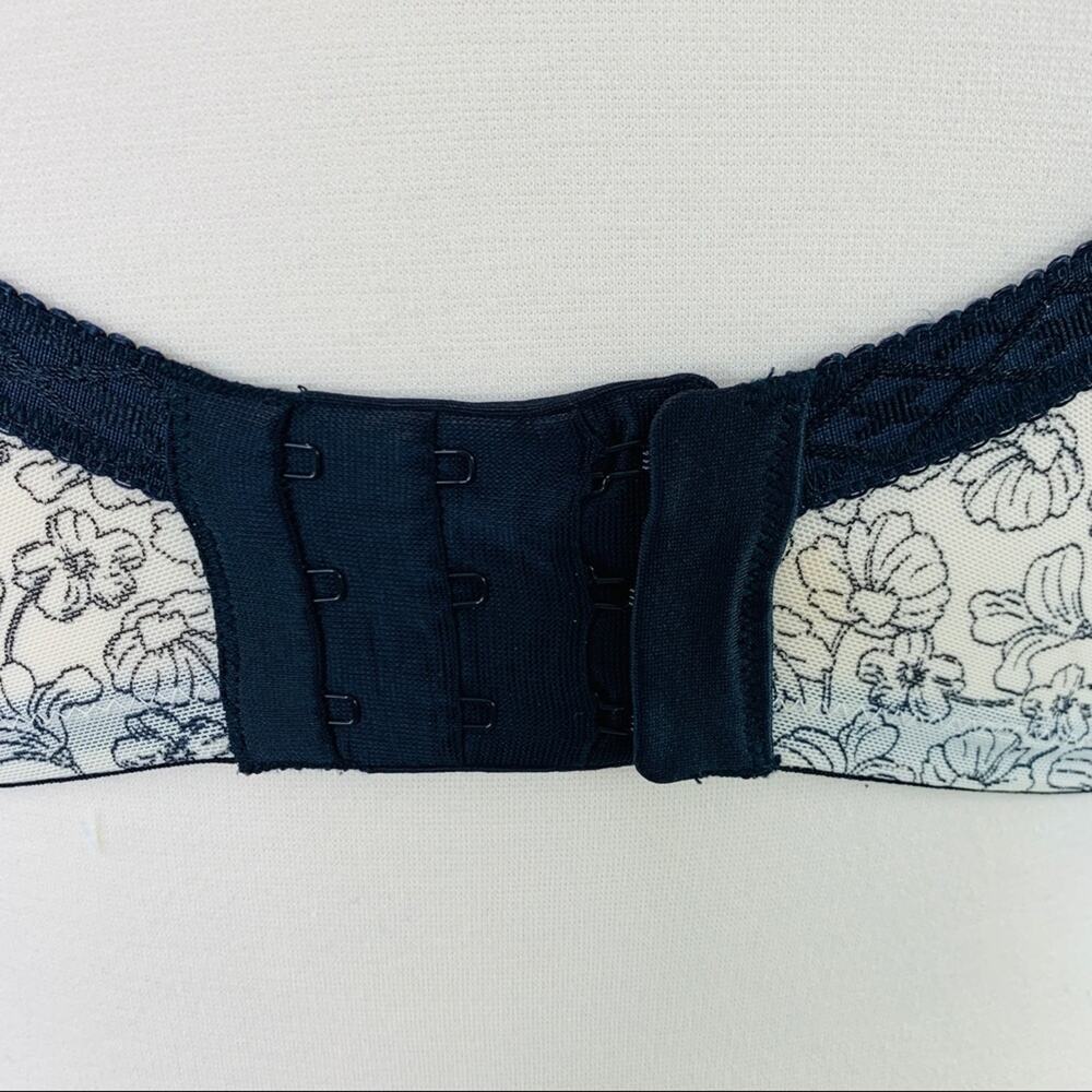 1st & Curve cream black bra floral with lace 40D - Picture 6 of 11